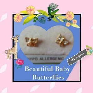 BUY 2 GET 1 FREE  Baby Butterfly Post Earrings!!